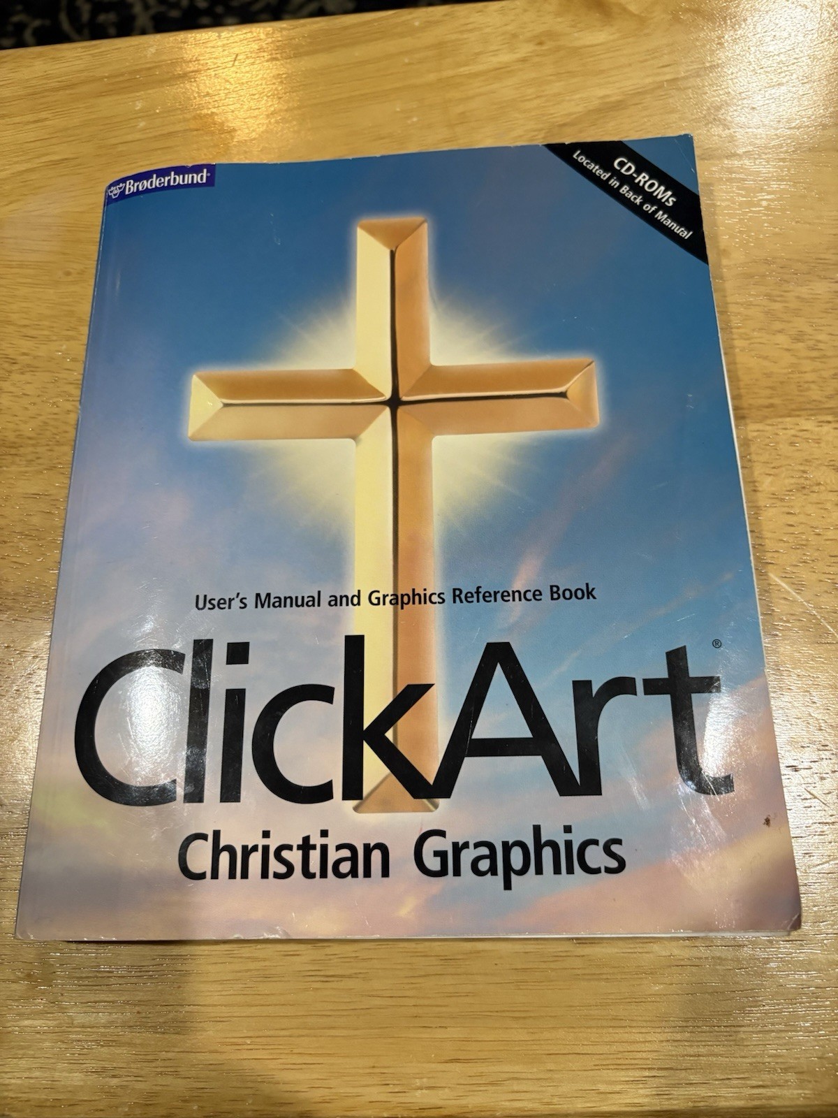 Broderbund Click Art Christian Graphics 2 CDs & 1 Book Windows VTG