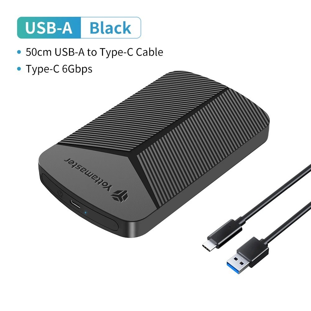 Yottamaster 2.5\" Inch External Hard Drive Enclosure USB 3.0 to SATA SSDs HDD
