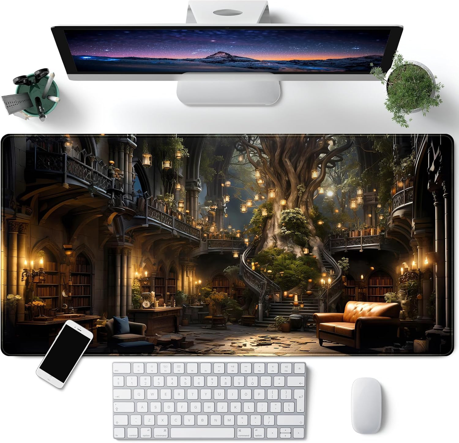 Vintage Aesthetic Desk Mat Adventure Extended Mouse Pad Large Gaming Mousepad XX