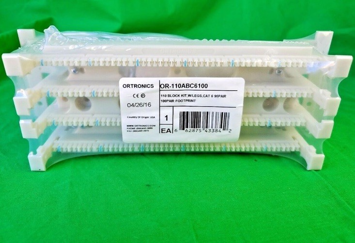 Ortronics OR-110ABC6100 110 Block Kit with Legs