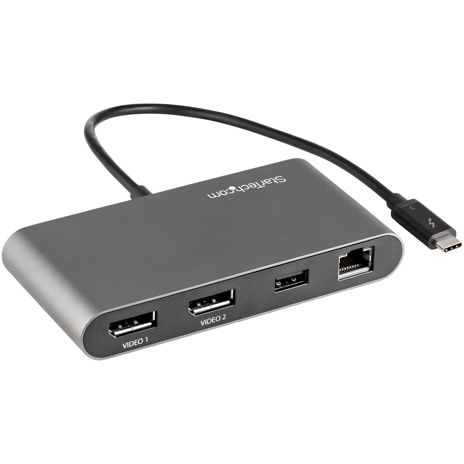 NEW StarTech TB3DKM2DPL Thunderbolt 3 Mini Dock - Portable Dual Monitor TB3