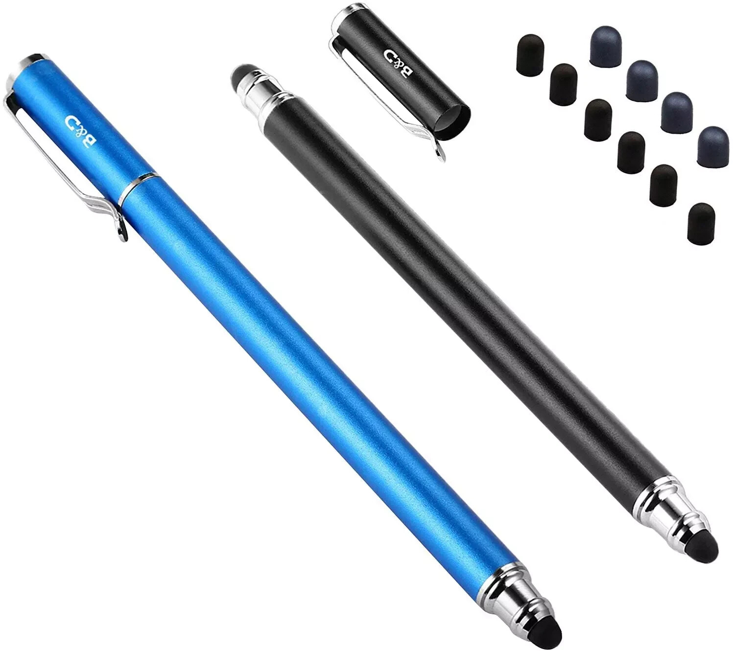 (2 Pcs)[0.18-Inch Fine Tip ] Stylus Touch Screen Pens 5.5" L Perfect for Drawing