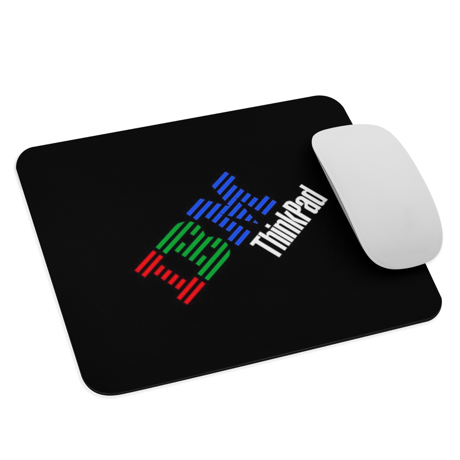 Retro IBM ThinkPad Logo Mouse Pad 9.5" x 7.75" - Vintage Tech Nostalgia Desk Mat