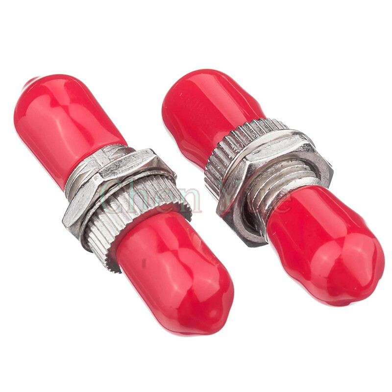 50pcs ST Simplex mode Fiber Optic Adapter Optical Fiber Coupler ST Fiber Flange