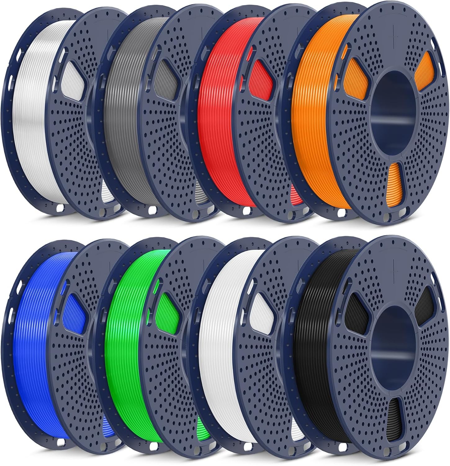  250g PLA Filament 1.75mm Bundle,3D Printer Filament Bundle Multicolor