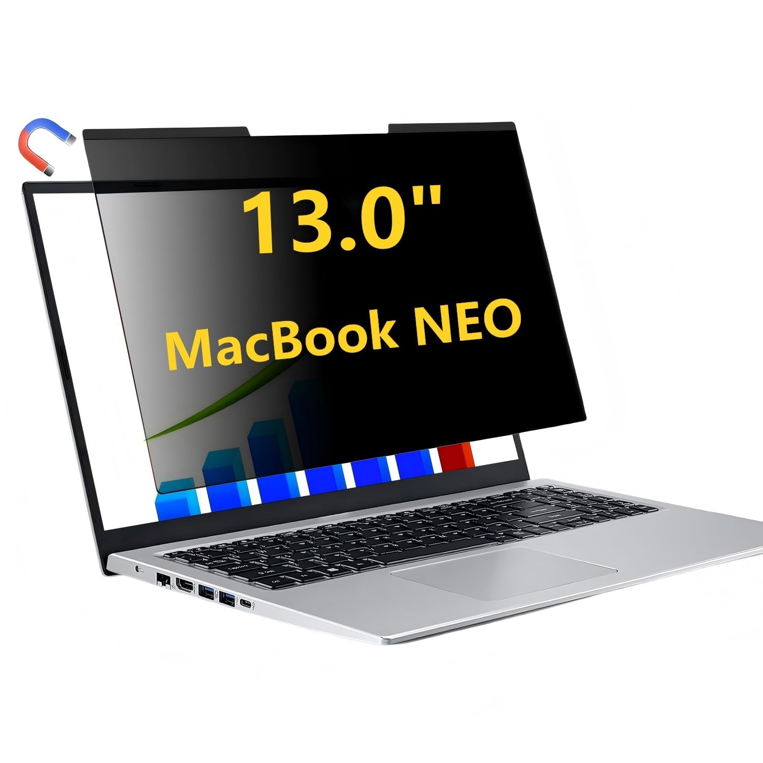 JiSiTeCai MacBook Neo Privacy Screen, Magnetic Privacy Screen Protector for M...