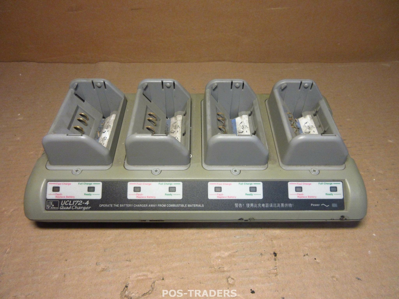 Zebra UCLI72-4 Quad Battery Charger AT16305-8 for QL420 QL320 QL220 RW420 NO PSU
