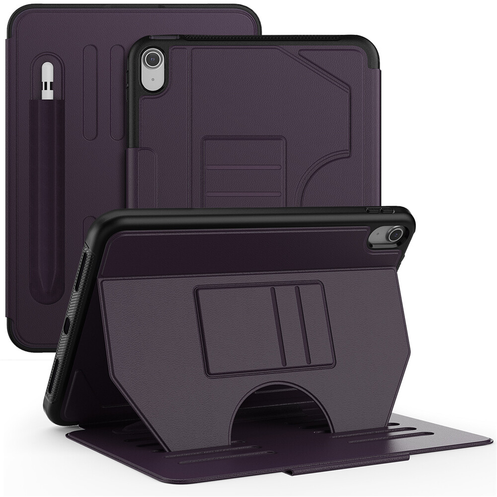 Fr iPad 5/6/7/8/9/10th Gen Air Pro 11 13 Smart Magnet Cover Rotating Stand Case.