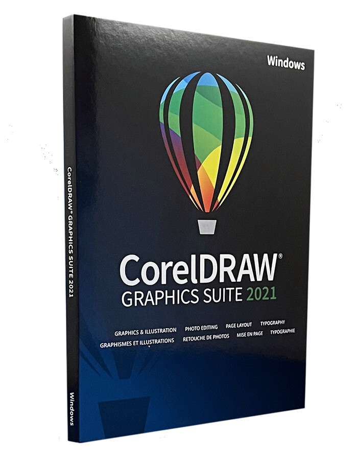 CorelDRAW Graphics Suite 2021 - Perpetual Commercial, Retail Box CDGS2021EFD