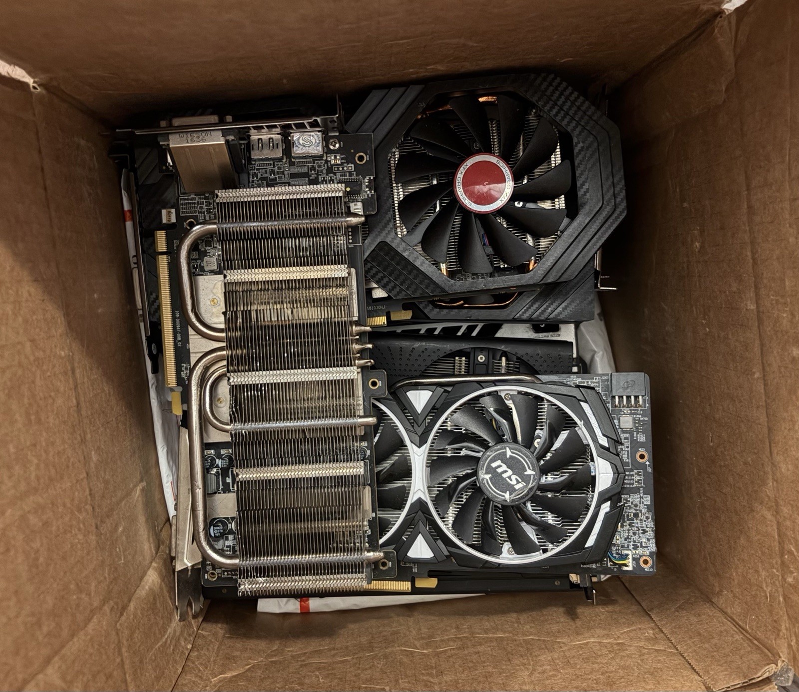 Lot of 12 GPUs RX 580 RX 590 RX 470 XFX Sapphire MSI For Parts/Repair AS-IS