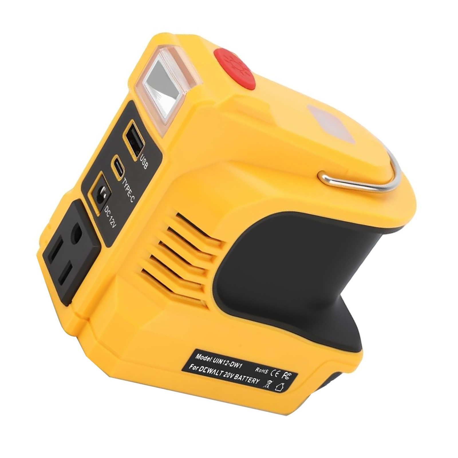 Portable 220W Power Inverter for DeWalt 20V Battery to AC 110V Outlet Type-C zz