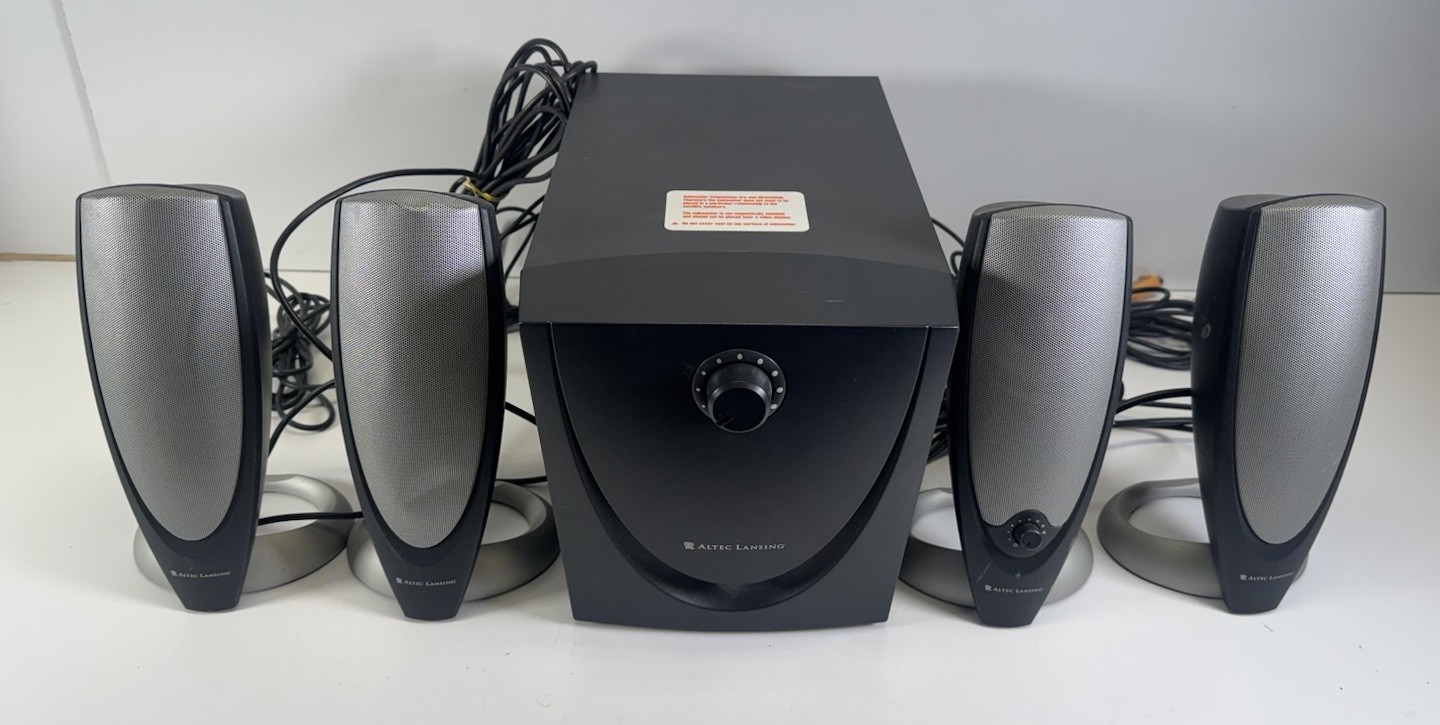 Altec Lansing ADA745 4.1 Computer Speaker System Subwoofer Tested Working