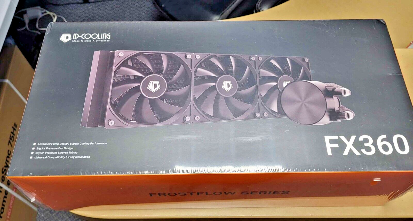 🔥🔥 3X Fans ID-COLING FX360 CPU Liquid Cooler