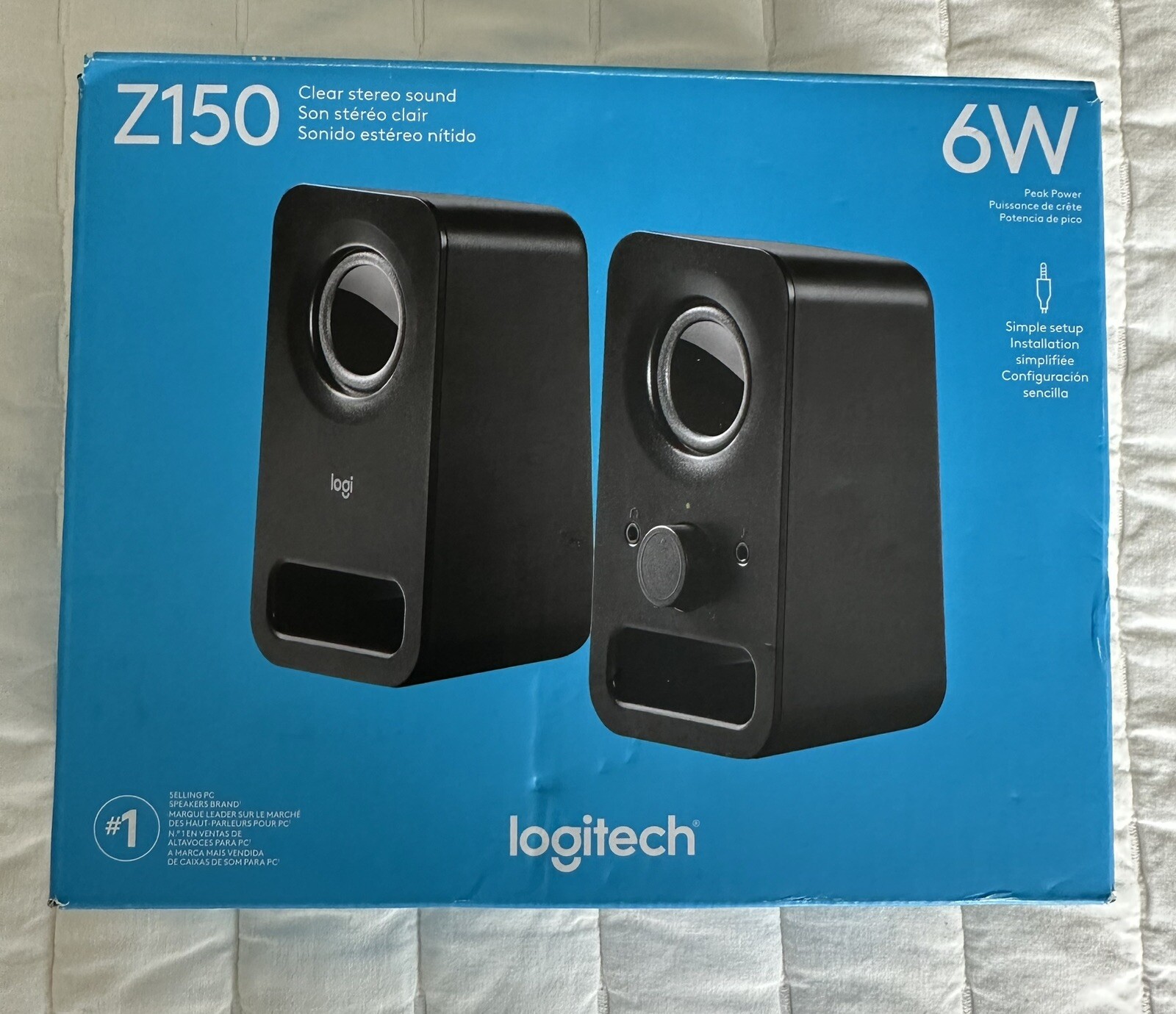 Logitech Z150 2.0 Speakers for PC/MAC/Chrome New Open Box