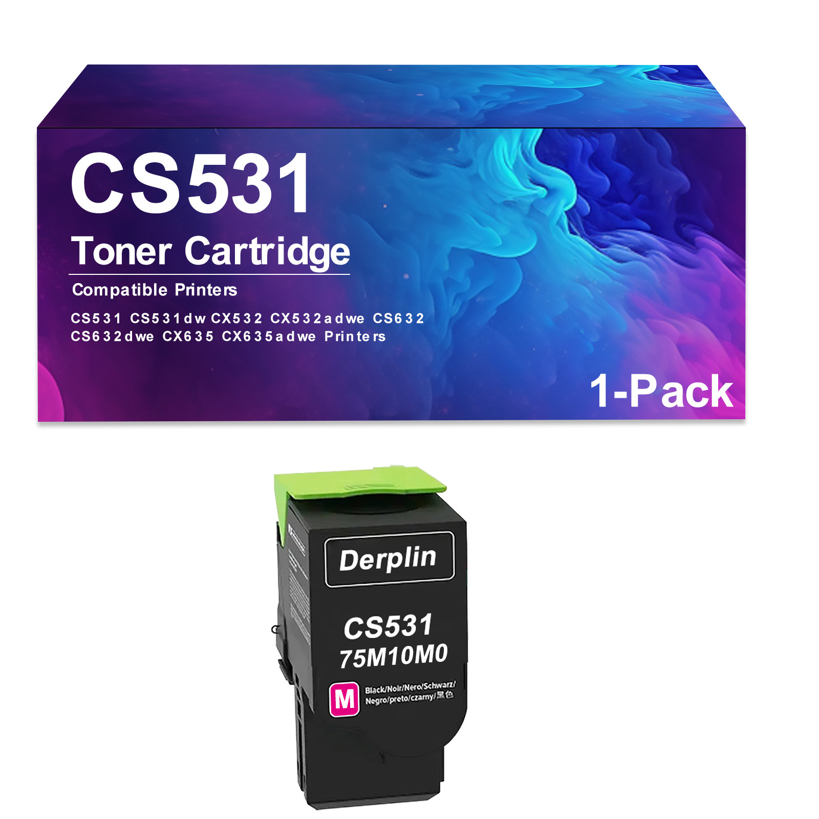 1 Pack CS531 Toner cartridge Works for CS531 CS531dw CX532 CX635adwe CS632