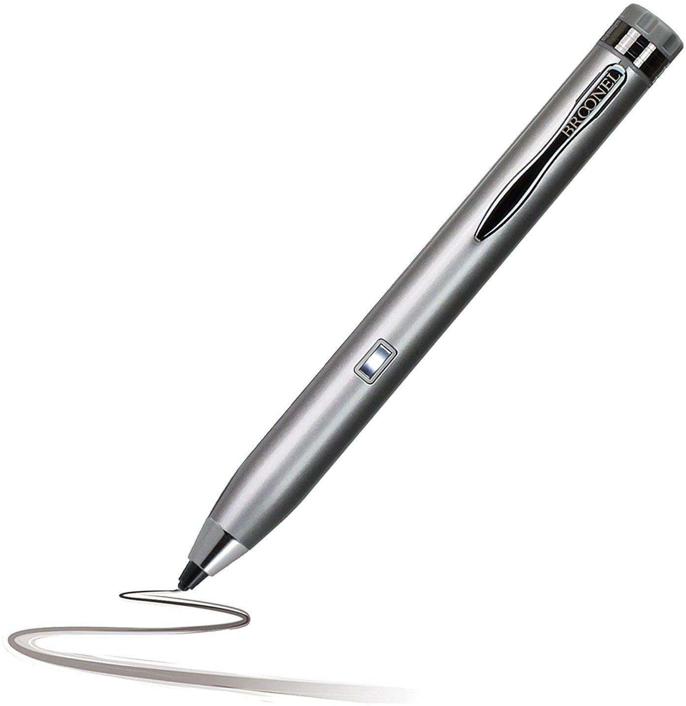 Broonel Silver Fine Point Digital Active Stylus For TCL NXTPAPER 11 Plus Android