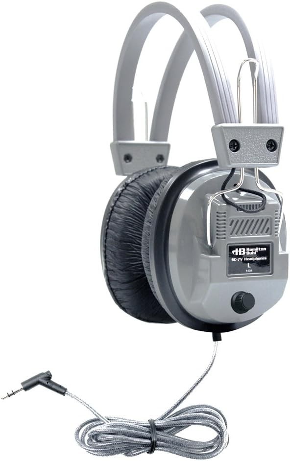 Hamilton Buhl SC-7V 3.5mm Trs Plug Gray Deluxe Headset w/Volume Control