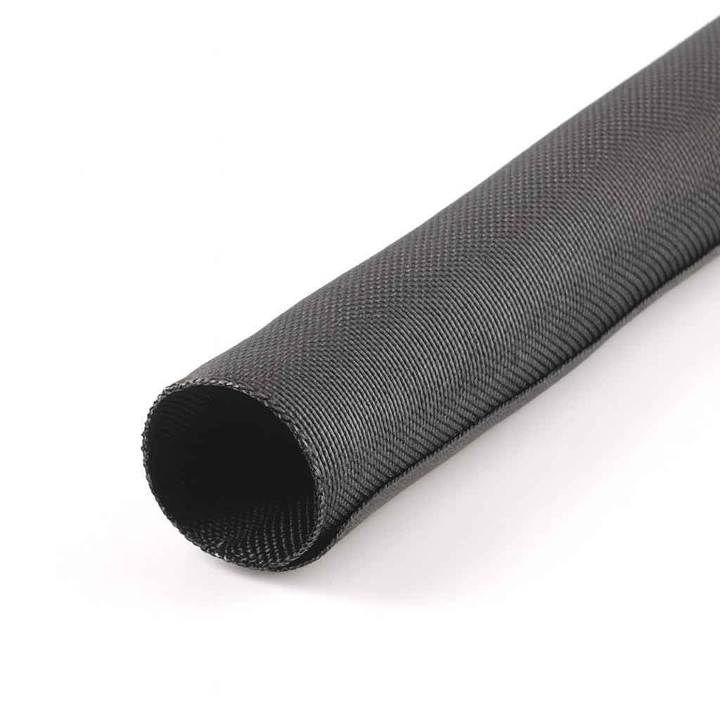 MGI SpeedWare Woven Mesh SplitSleeve Wire Loom for HighTemperature Automotive...