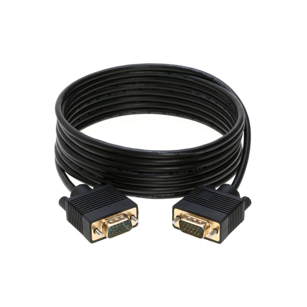 15ft - SVGA Male to Male Cable for PC Monitor Projector HDTV - High-Quality Cord