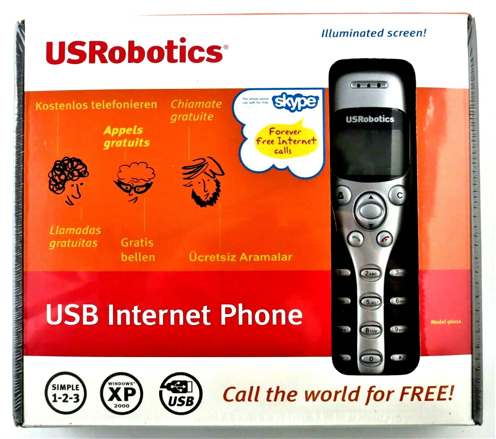 US Robotics - USB Internet Phone - Call The World For FREE  NEW Factory Sealed