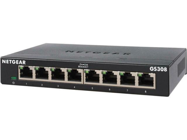 Netgear GS308-300PAS Network Switches 0606449140132 New