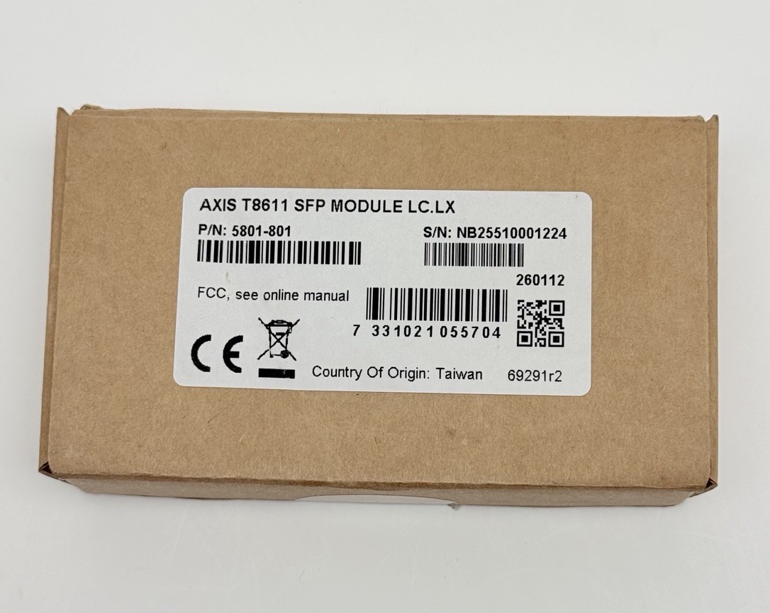 5801-801 Axis Communications T8611 SFP Module Single Mode Fiber LC LX Module