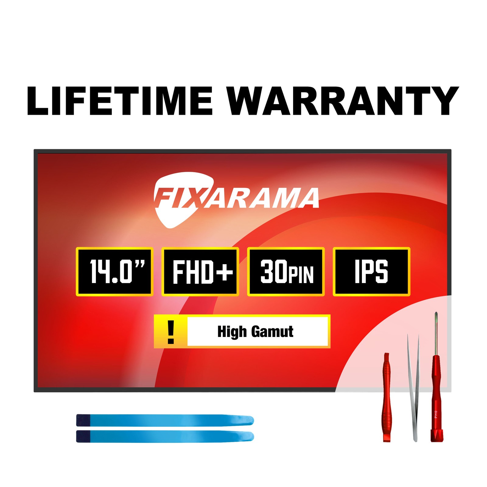 BOE NE140WUM-N6P V8.0 Gamut FHD+ IPS LCD Screen + Tools GRADE A+ FIXARAMA