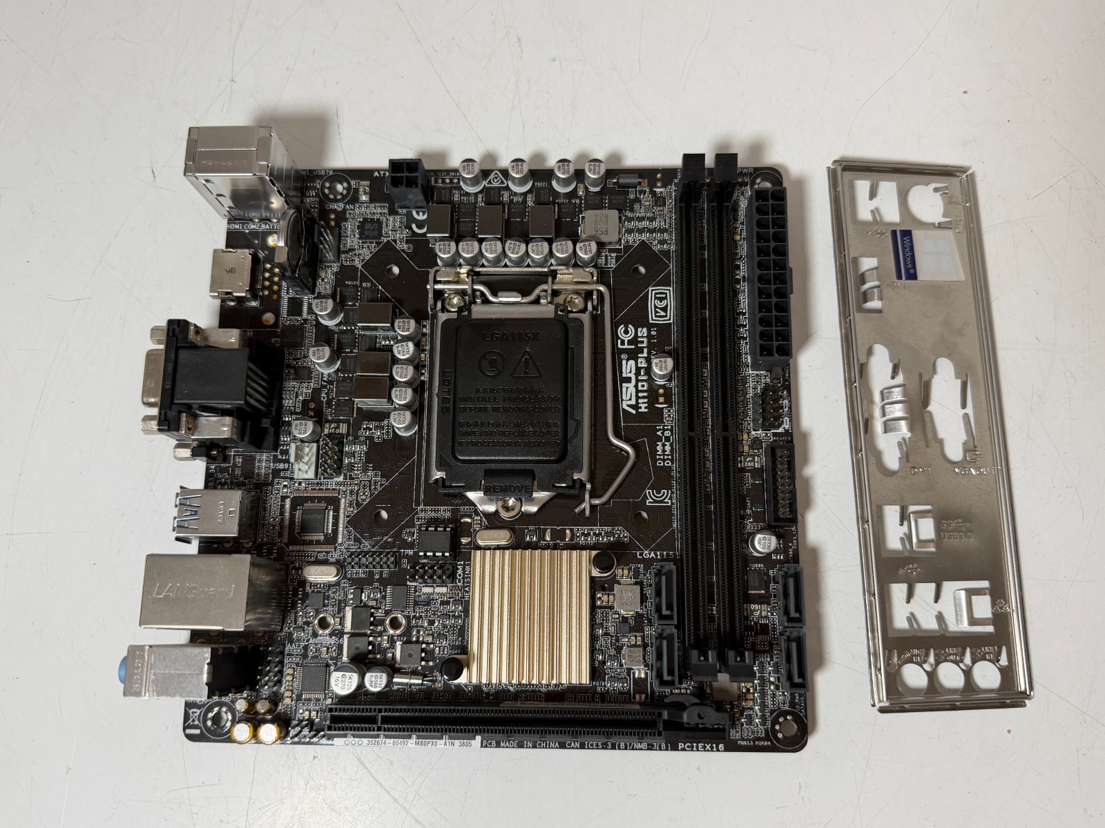 ASUS H110I-PLUS Intel 1151 Mini-ITX DDR4 Motherboard With I/O Shield