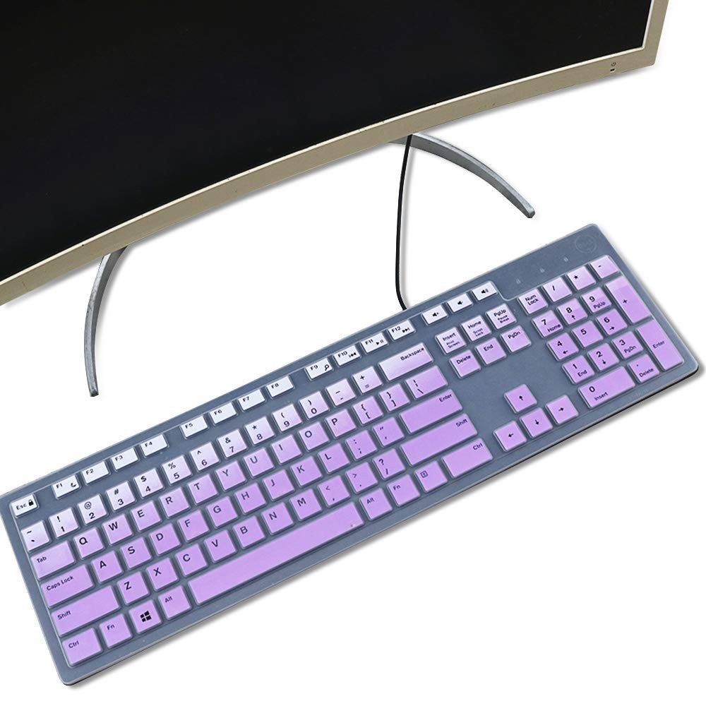 Keyboard Cover for KB216 Wired & Dell KM636 Wireless Keyboard/Dell Optiplex 5250