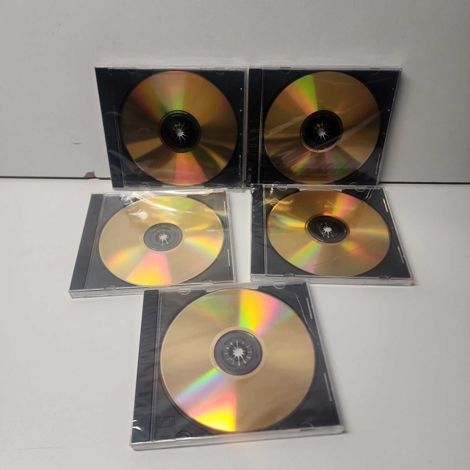 Lot Of 5 MITSUI GOLD CD-R Archive 74 Min 650MB LIFETIME NEW SEALED Multi-Speed 