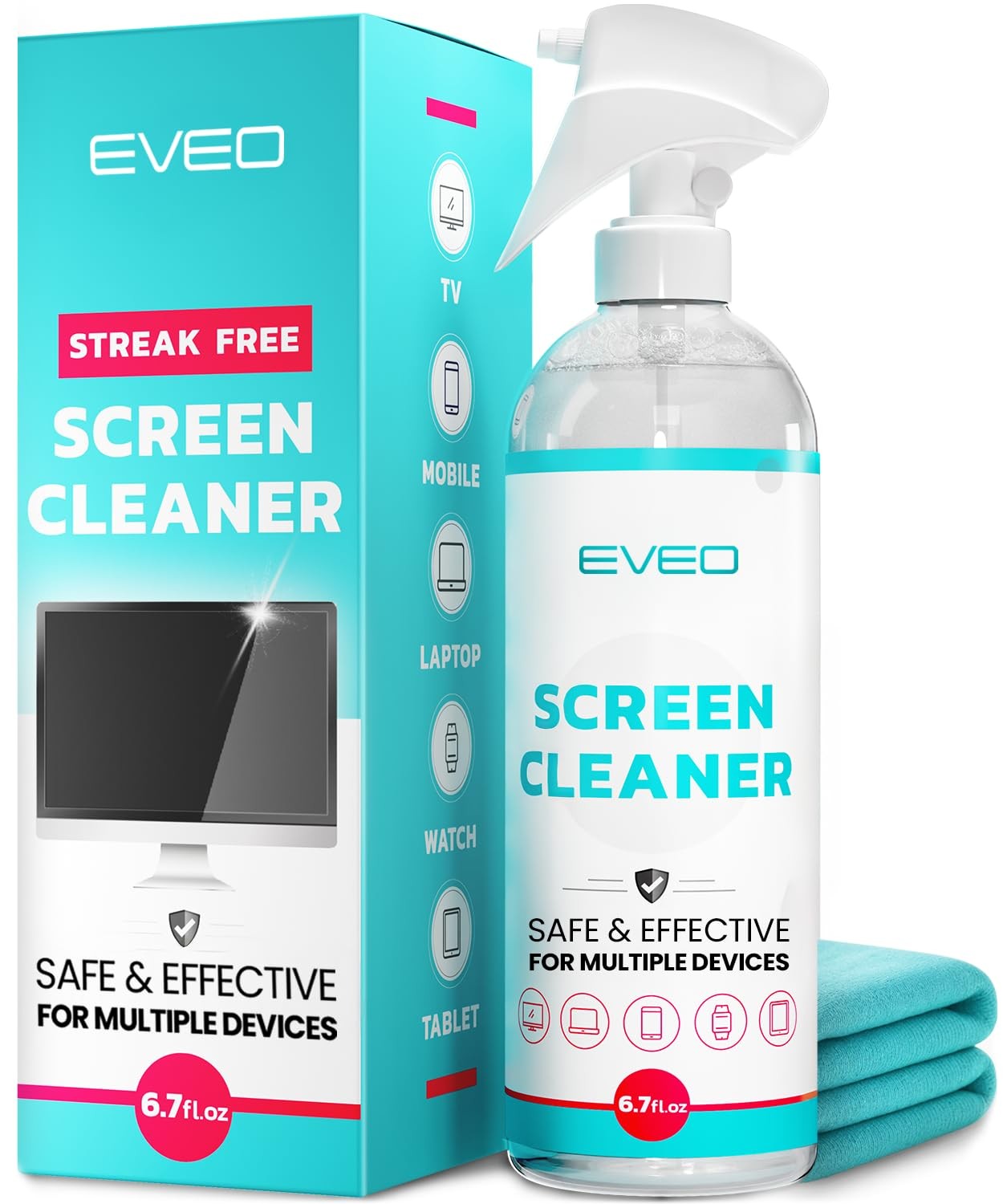 ® TV Screen Cleaner Spray (Streak-Free) TV Screen Cleaner for Smart TV, LCD, ...