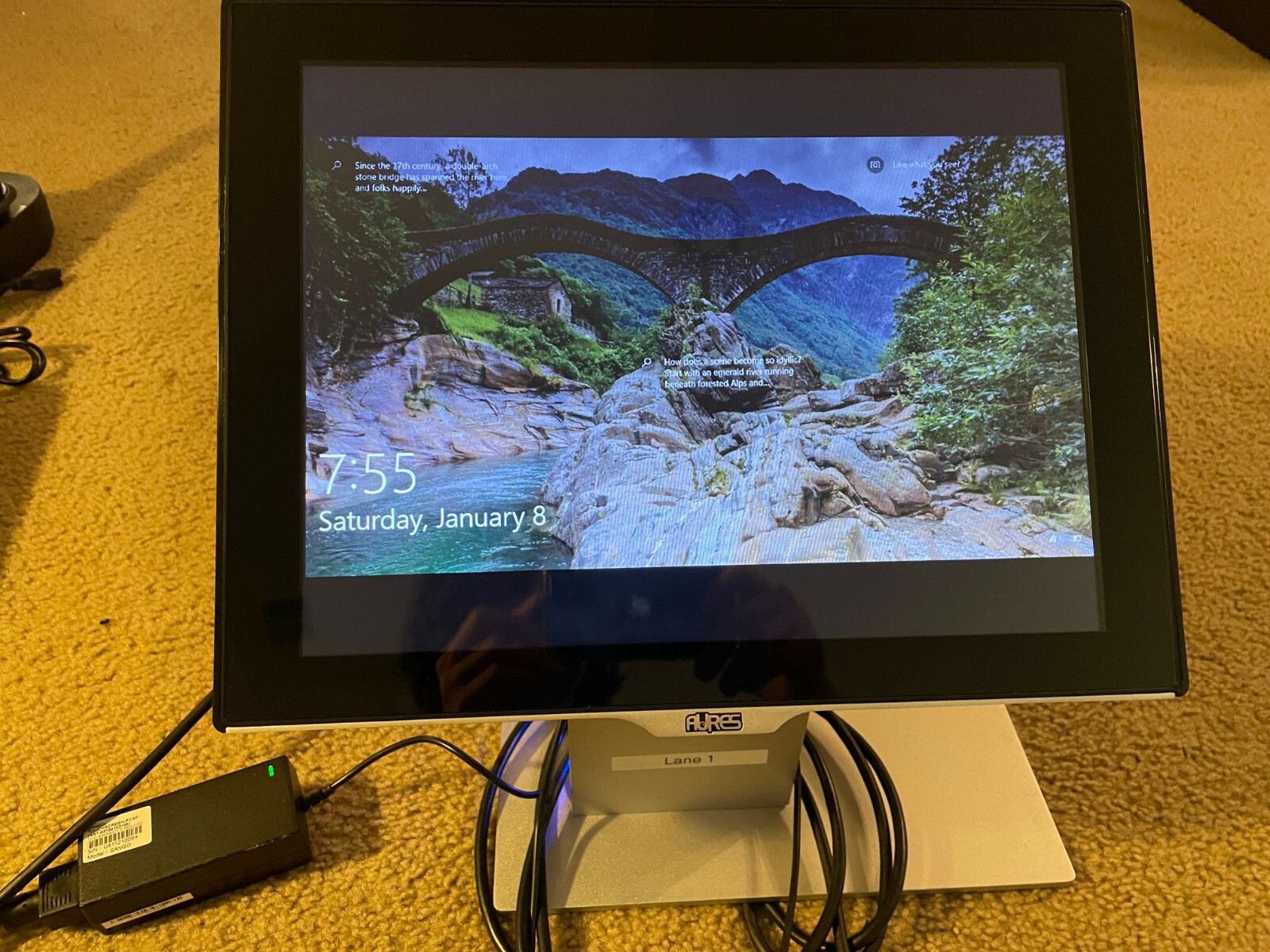 Aures 15" Sango Touch Screen PCAP ART-03184 USB Point of Sale POS Monitor *MINT*