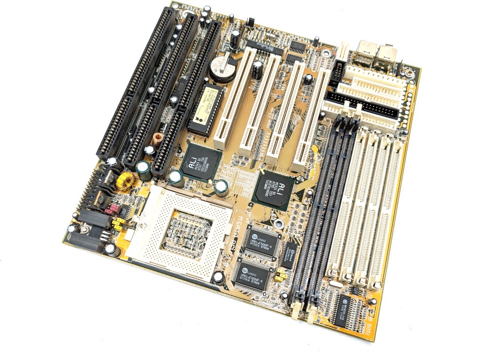 Untested Biostar M5ATA REV 1.0 Motherboard Socket 7 ALI M1531