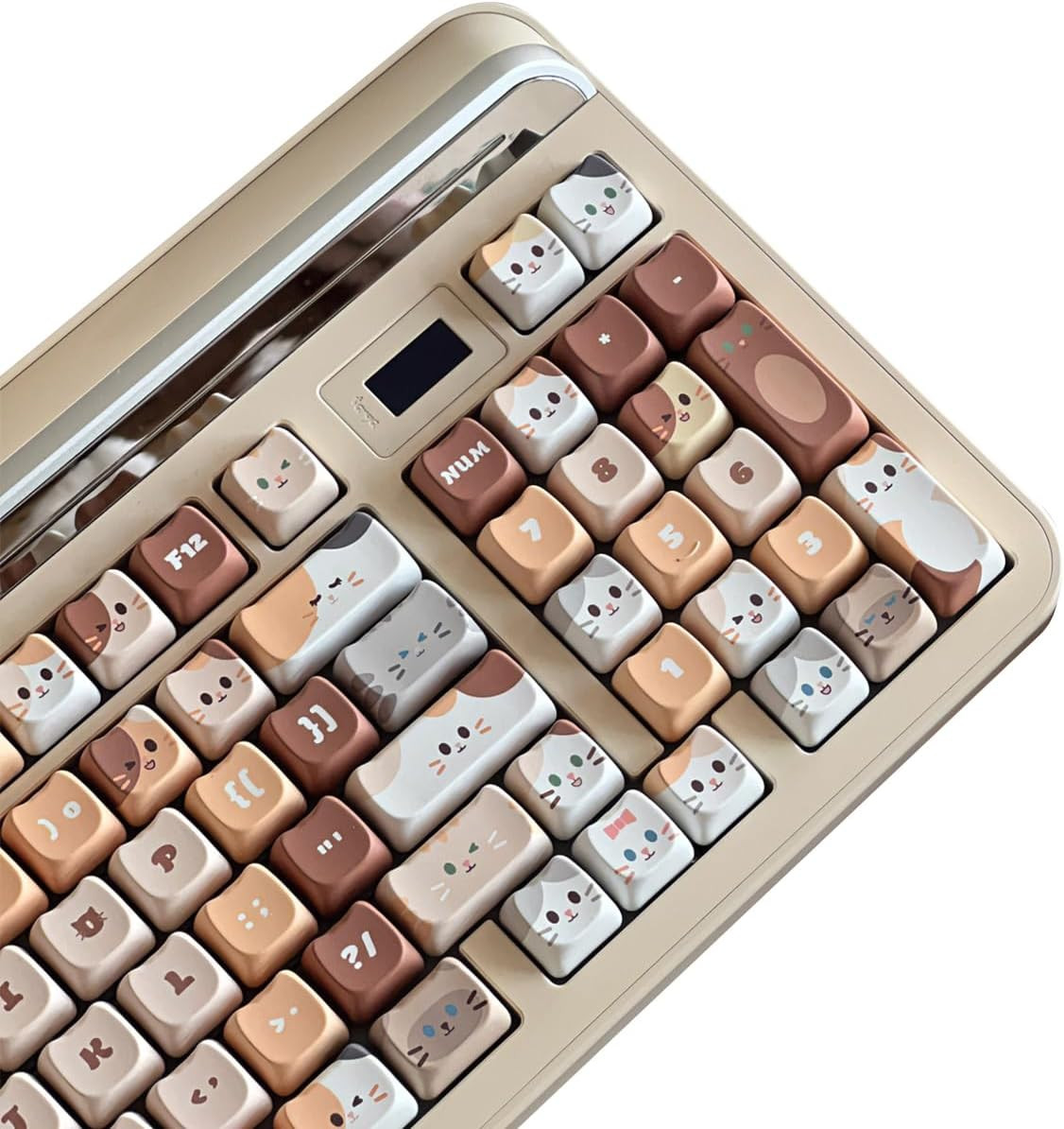 Mao Height Cat Shape Theme Keycaps PBT Keycaps Customized Keycap Set Suitable fo