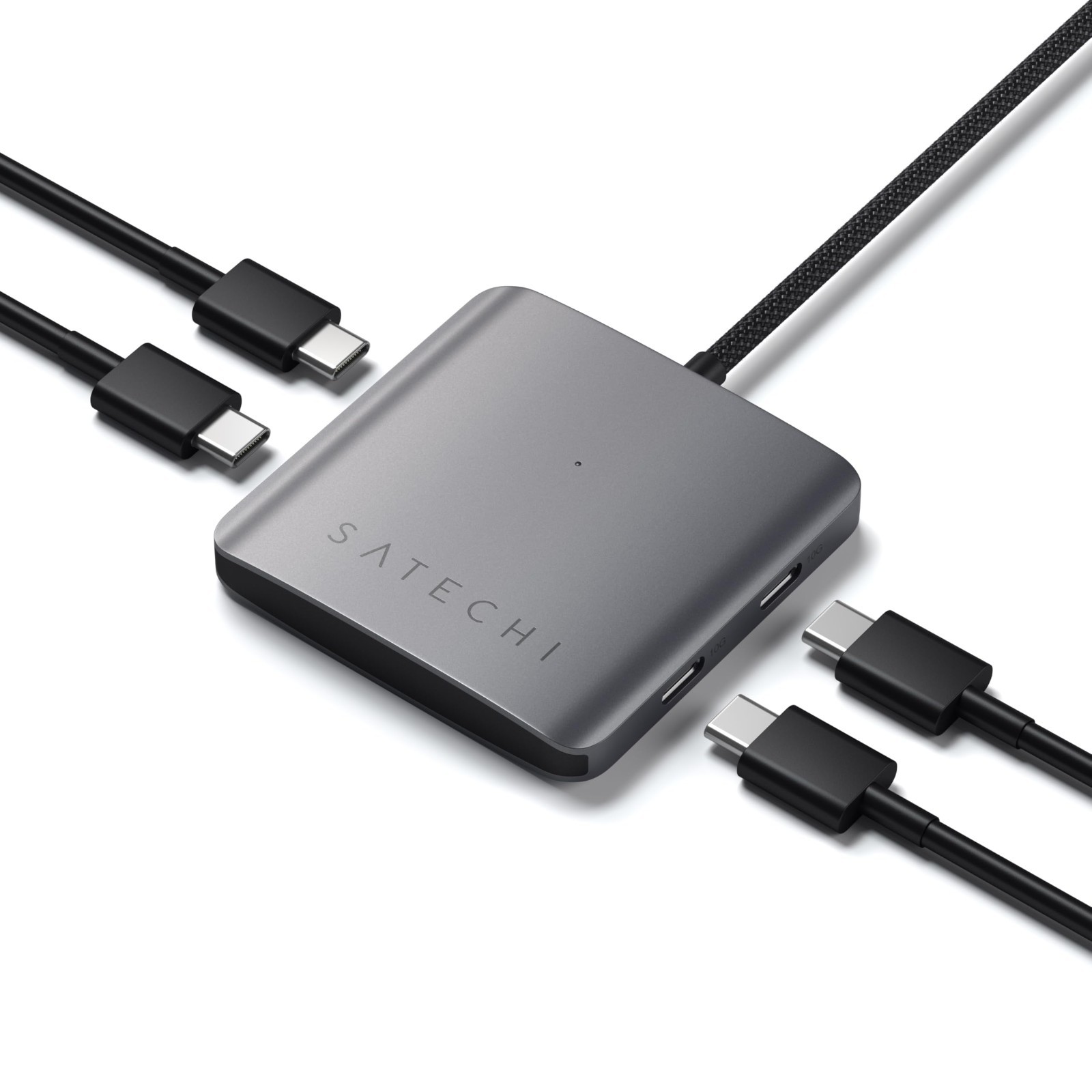 4-in-1 USB-C Hub with 100W PD Pass-Through Charging, Data Transfer & HDMI Output