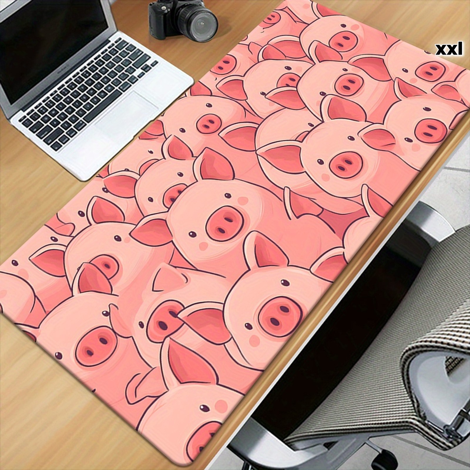 1pc Cartoon Cute Pink Pigs Patterns HD Printed Pad for Desk, Multi Functional