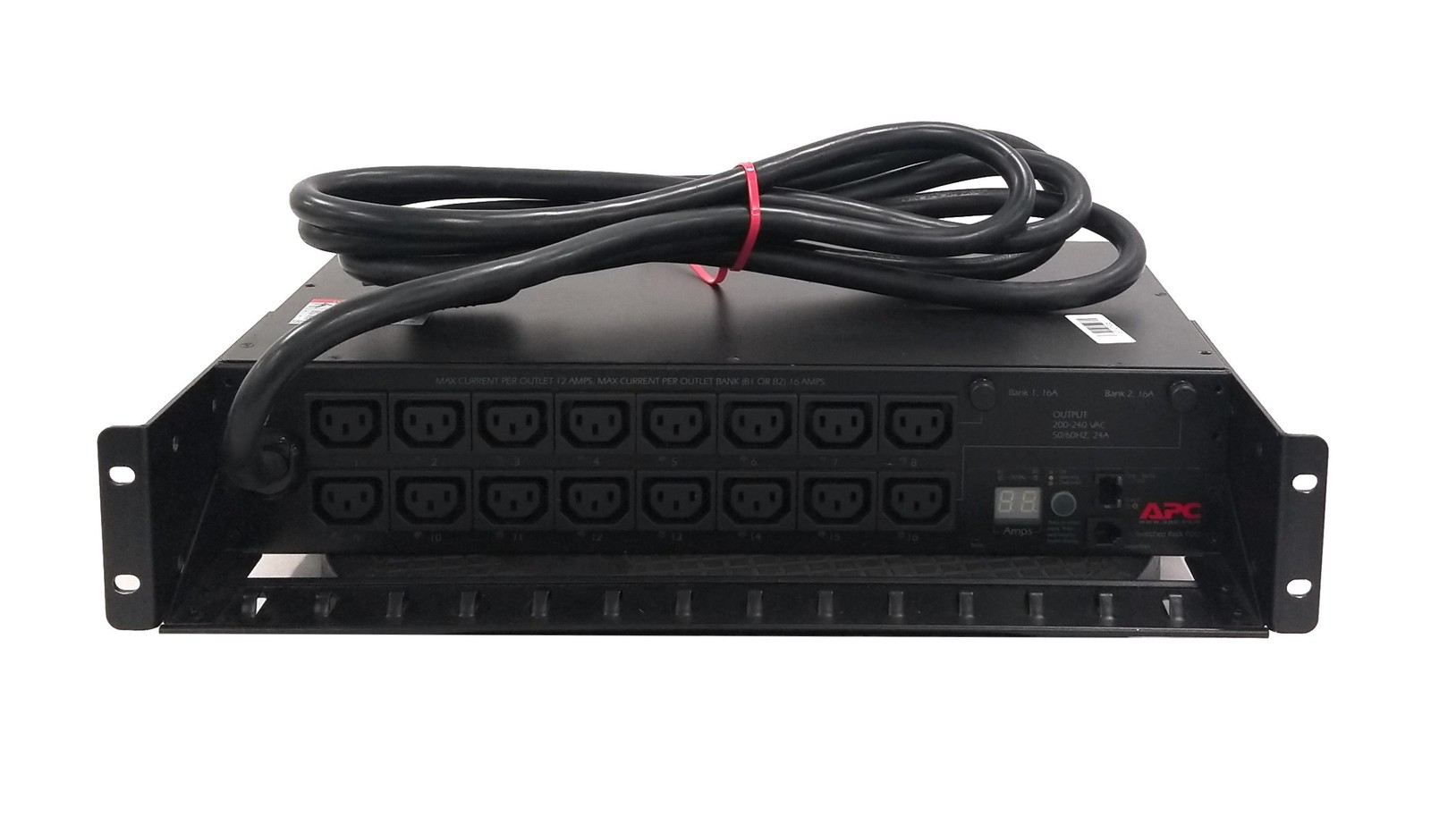 APC AP7911A NetShelter Switched Rack PDU 30A 208V 2U 16x C13 Outlets