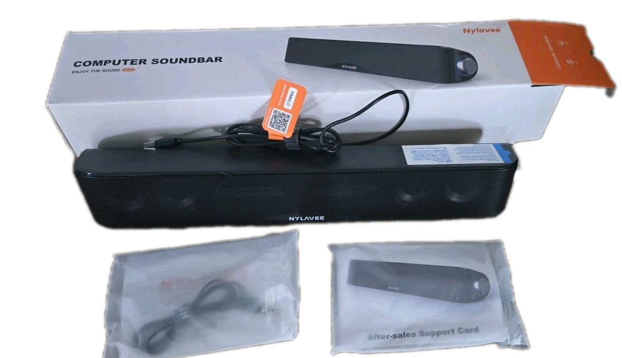 New Nylavee SK100 HiFi Sound Quality 3.5MM Bluetooth 5.0 Computer Soundbar