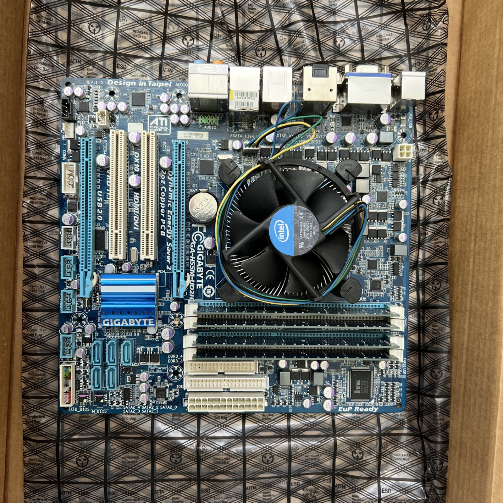 Gigabyte GA-H55M-UD2H LGA1156 Motherboard Intel H55 HDMI IDE SATA i5-750 8GB