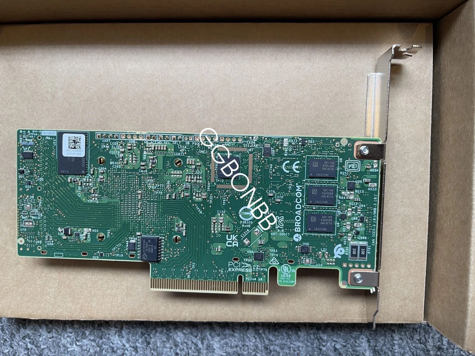 BROADCOM 05-50077-01 PCI-E 4.0 x8 PCI-Express MegaRAID 9560-8i RAID Controller