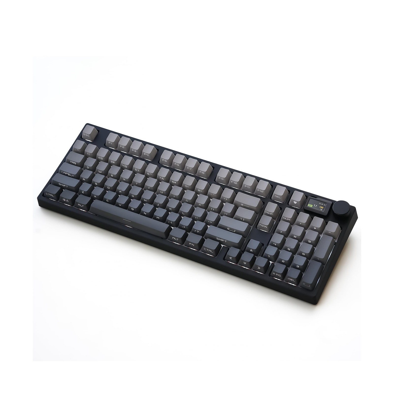 NJ98 Wireless Custom Mechanical Keyboard with Screen Knob 96% Hot Swappable R...