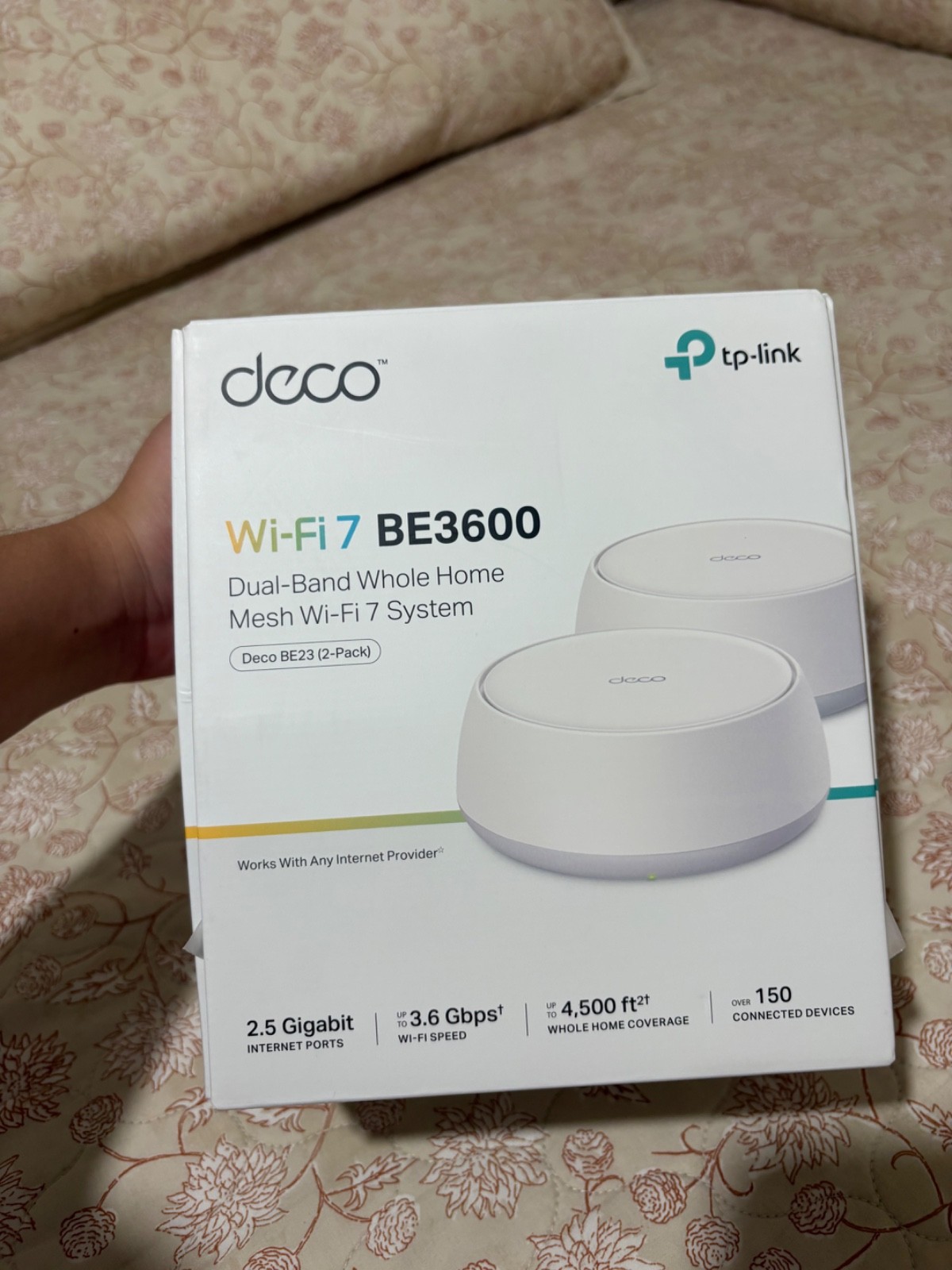 TP-Link Deco BE23 WiFi 7 Mesh System 2-Pack BE3600 Dual-Band – Excellent Conditi