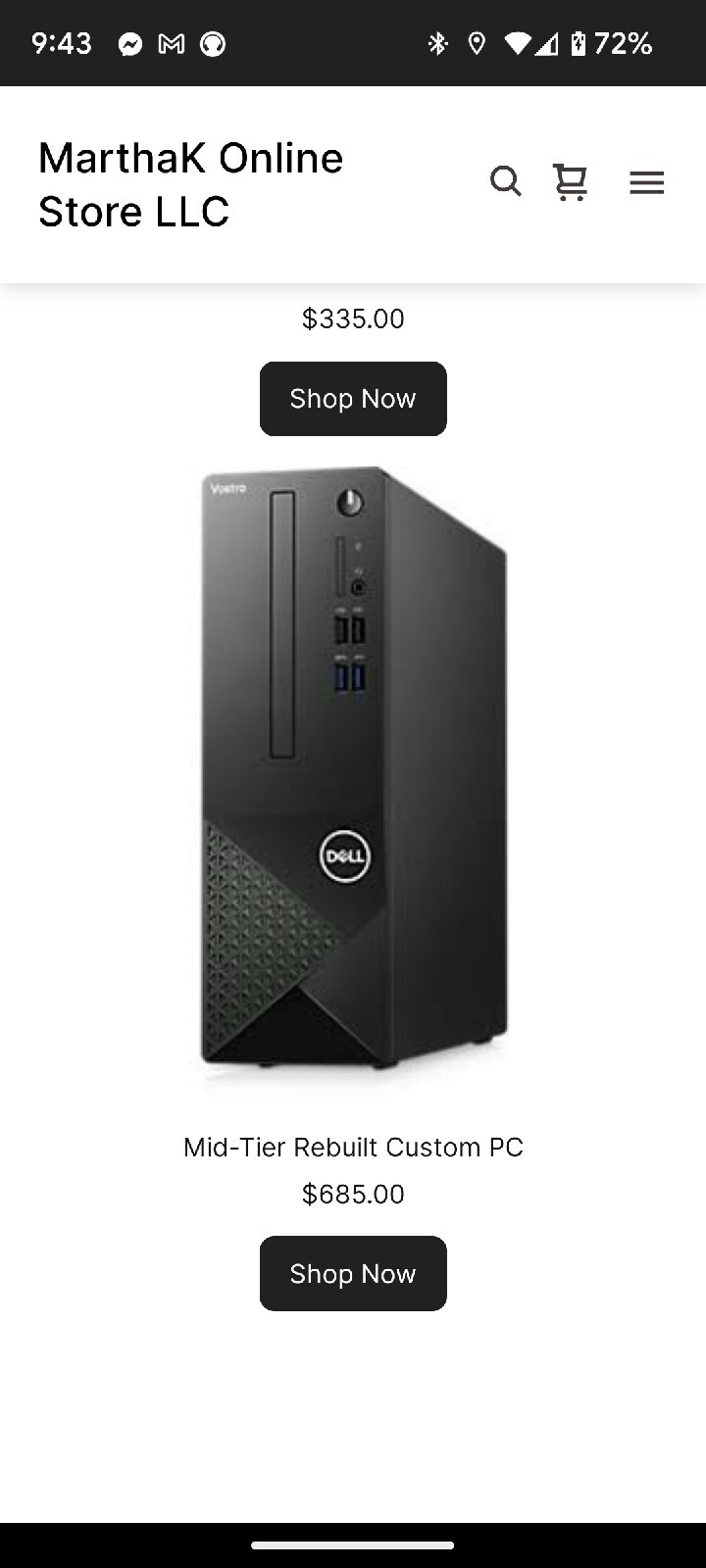 Rebuilt Base Computer Comes With A I5 Processor, 4tb HDD, 32 GB Ram, 1 TB SSD