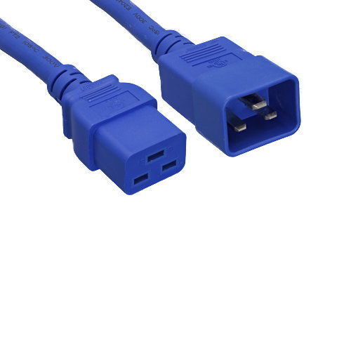 2' Blue AC Power Cable for Cisco WS-CAC-2500W= WS-CAC-2500W-RF PSU Jumper Cord