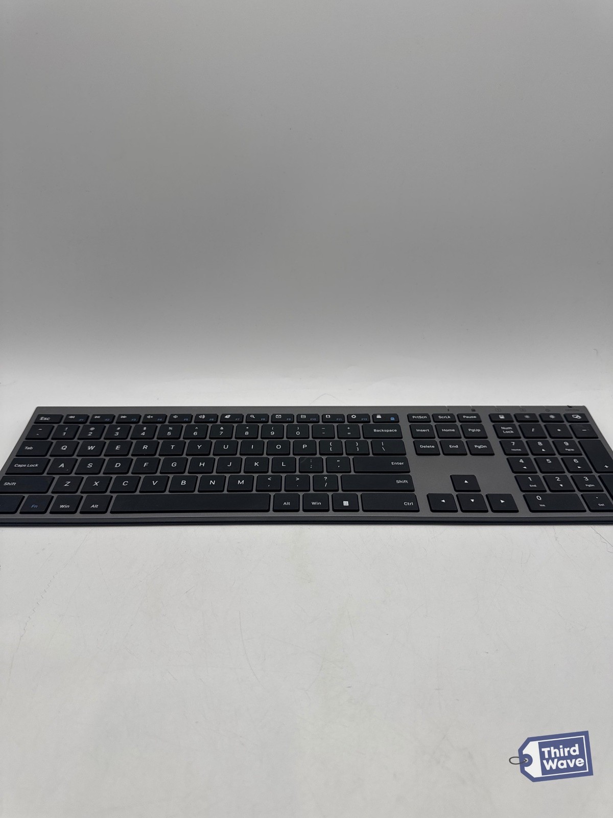 VssoPlor Wireless Keyboard Only Rechargeable Ultra Slim Dark Gray
