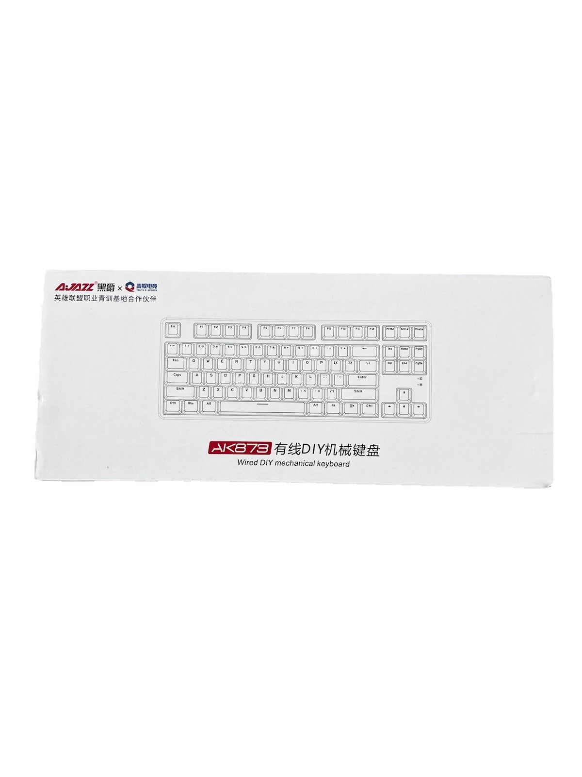AJAZZ AK873 Wired 87 Key TKL Retro Color Mechanical Gaming Keyboard RGB Backlit