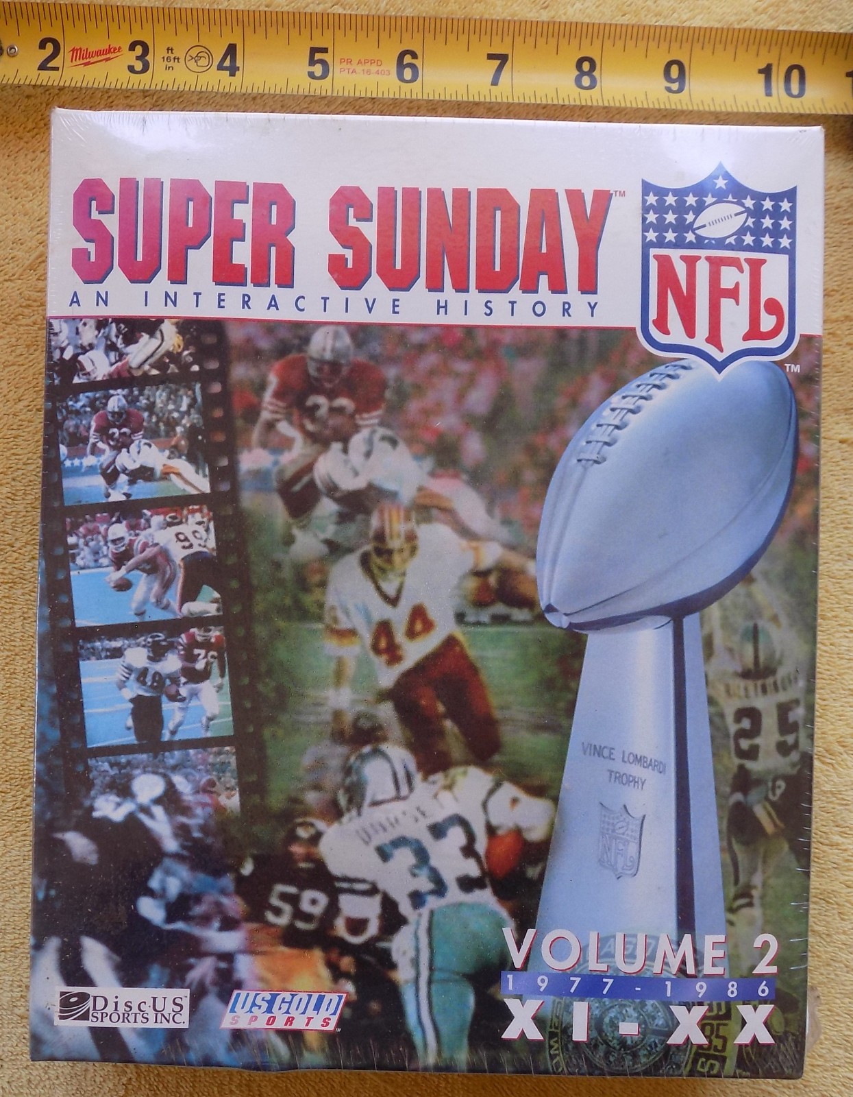 NFL Super Sunday an Interactive History V.2 - 1995 NFL CD-ROM For MAC NISB