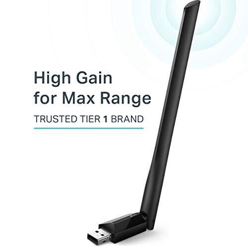 TP-Link AC600 USB WiFi Adapter for PC (Archer T2U Plus)-Wireless Network Adapt(W