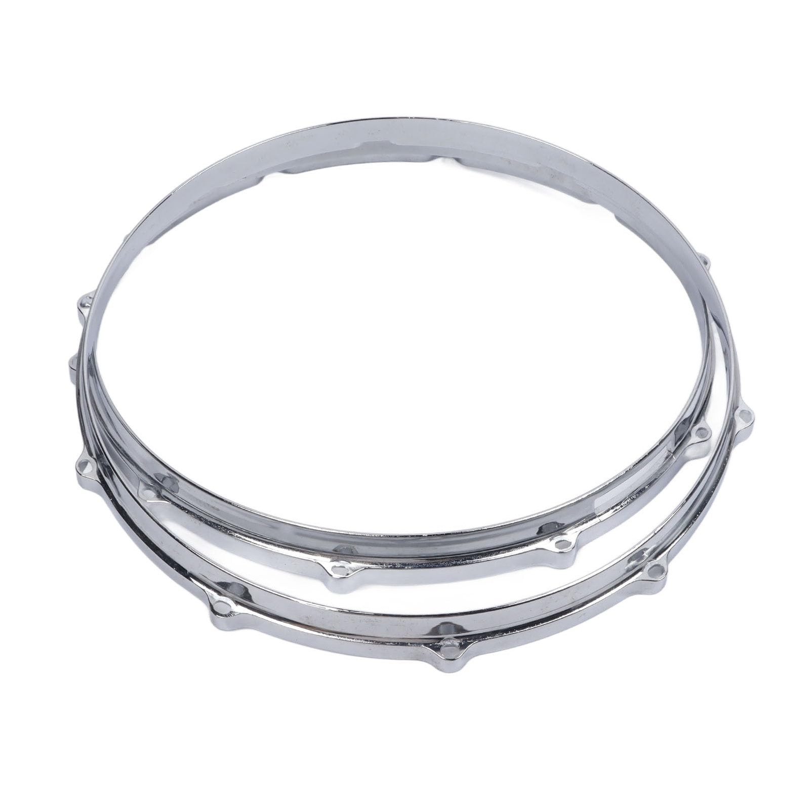 14 Inch 10 Lug Batter Hoop, 2-Piece 14 Inch 10 Hole Alloy Drum Hoop Set for P...