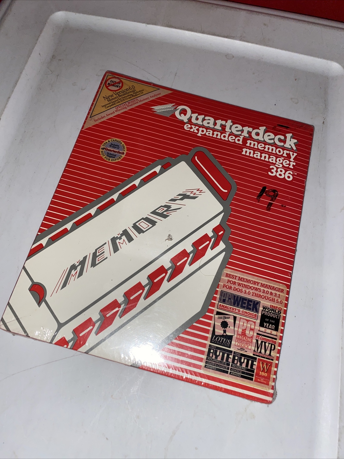 Quarterdeck Qemm 386 memory management software V6.0 3 1/2 Inch PS/2 PC Sealed